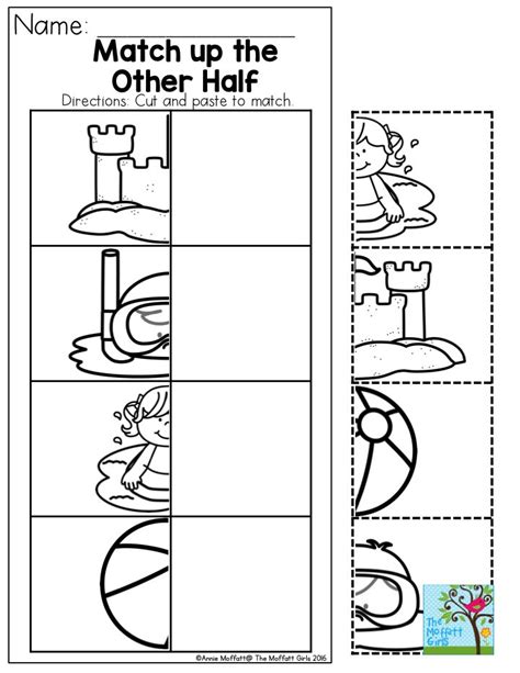Cut And Paste Kindergarten Preschool Worksheets Cut And Paste Puzzles For Kindergarten - Cut And Paste Puzzles For Kindergarten