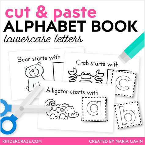 Cut And Paste Lowercase Alphabet Emergent Reader Quot Cut And Paste Abc - Cut And Paste Abc
