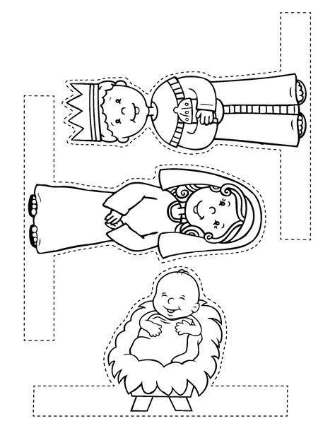 Cut And Paste Nativity Craft Free Printable Crafts Christmas Cut And Paste Craft - Christmas Cut And Paste Craft