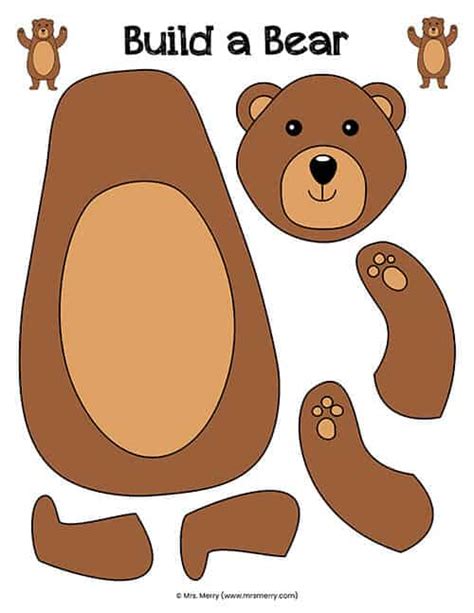 Cut And Paste Shapes Craft Bear Puzzle Astoldbymom Shape Animal Cut And Paste Set - Shape Animal Cut And Paste Set
