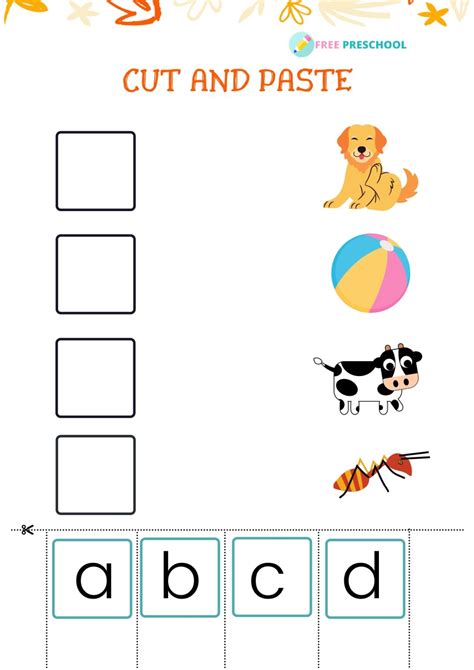 Cut And Paste Worksheets For Preschoolers Paste Cut Worksheet Preschool Images - Worksheet Preschool Images