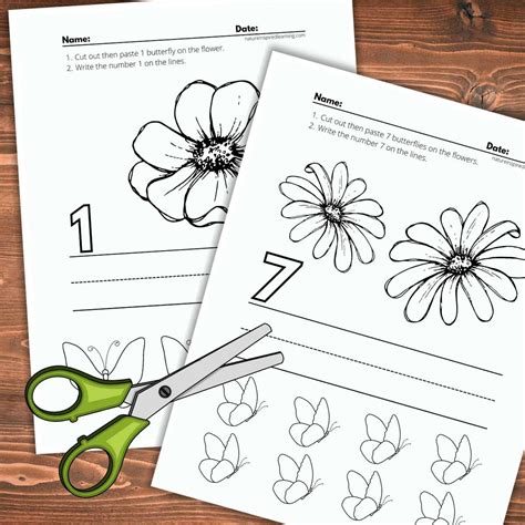 Cut And Paste Worksheets Nature Inspired Learning Color And Cut Printables - Color And Cut Printables