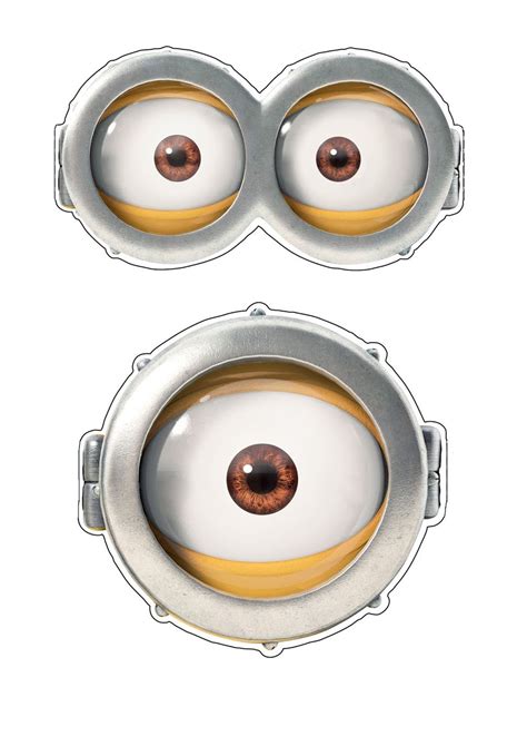 Cut Out Eyes Printable   Printable Minion Eyes Diy Ideas For Parties Crafts - Cut Out Eyes Printable