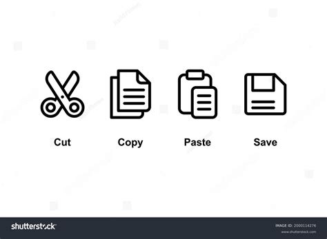 Cut Paste Symbols