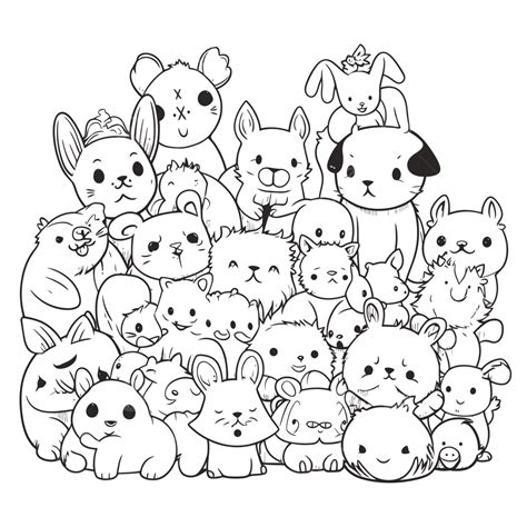 Cute Animal Coloring Pages The Coloring Barn Cute Coloring Pages Animals - Cute Coloring Pages Animals