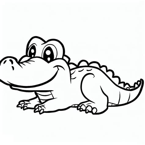 Cute Baby Alligator Coloring Page Download Print Or Baby Alligator Coloring Page - Baby Alligator Coloring Page