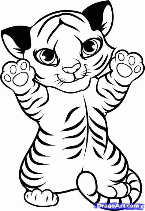 Cute Baby Tiger Coloring Page Free Printable Coloring Baby Tigers Coloring Pages - Baby Tigers Coloring Pages