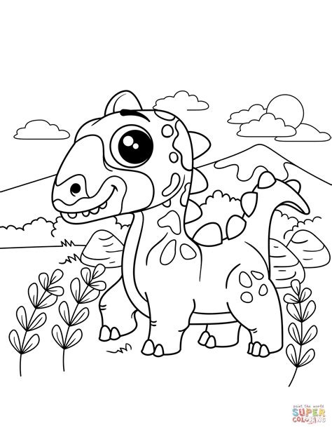 Cute Dinosaurs Coloring Book Free Coloring Pages Cute Dinosaur Coloring Pages - Cute Dinosaur Coloring Pages