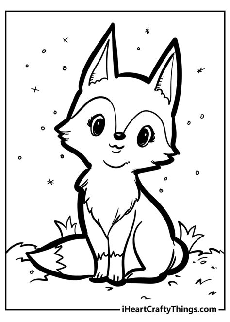Cute Fox Coloring Pages Printables Crafts Kids Love Fox Coloring Pages Printable - Fox Coloring Pages Printable