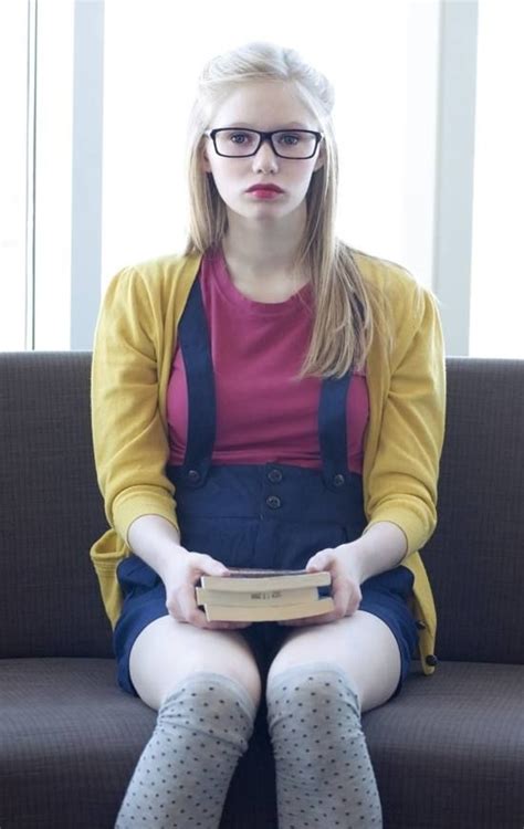 cute geeky girl