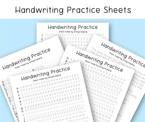 Cute Handwriting Practice Sheets Masha Plans Printable Cute Handwriting Practice Sheets - Printable Cute Handwriting Practice Sheets