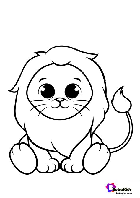 Cute Lion Coloring Page Free Printable Coloring Pages Lion Cub Coloring Pages - Lion Cub Coloring Pages