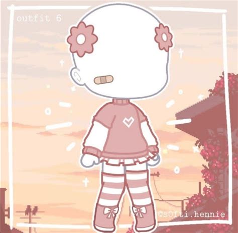 ☁⋆ ୭.⋆｡⋆How to make aesthetic gacha club clothes 🤍 