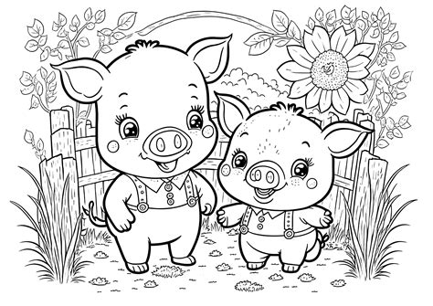 Cute Pigs Coloring Pages Coloring Nation Cute Pigs Coloring Pages - Cute Pigs Coloring Pages