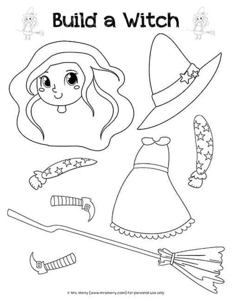 Cute Printable Witch Craft Template Grab It For Witch Hat Cut Out Template - Witch Hat Cut Out Template