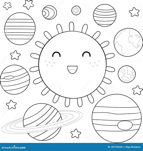 Cute Solar System Coloring Pages   Solar System Coloring Pages 100 Free Printables I - Cute Solar System Coloring Pages