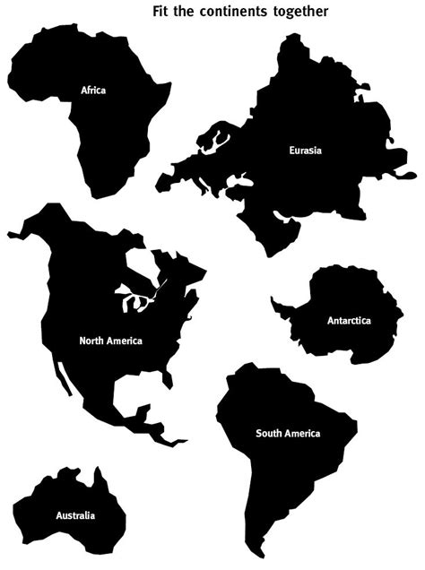 Cutouts Of Continents
