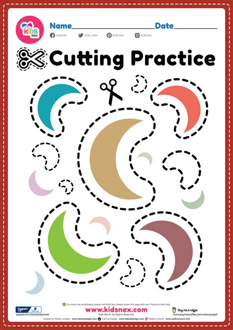 Cutting Practice Worksheet All Kids Network Cutting And Pasting For Kids - Cutting And Pasting For Kids