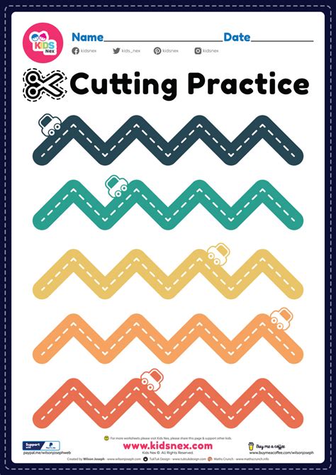 Cutting Practice Worksheets For Kids Helloprintable Com Preschool Cutting Worksheets - Preschool Cutting Worksheets
