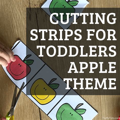 Cutting Strips For Toddlers Free 3 Apple Cutting Cut And Paste For Toddlers - Cut And Paste For Toddlers