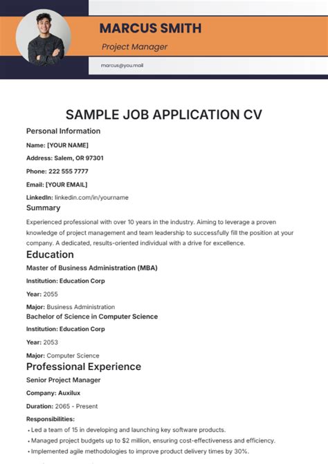 Cv And Job Application