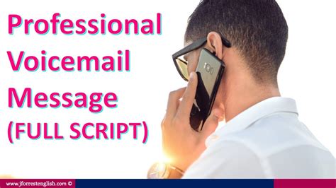 cv format professional voicemail
