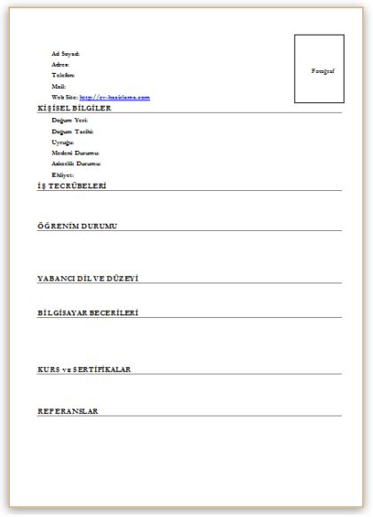 Cv Indir Pdf
