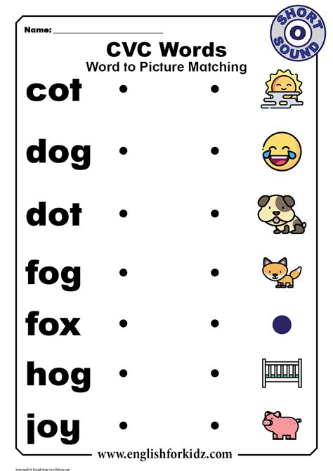 Cvc Word And Picture Matching Mixed Worksheets Twinkl Word Match Worksheet - Word Match Worksheet