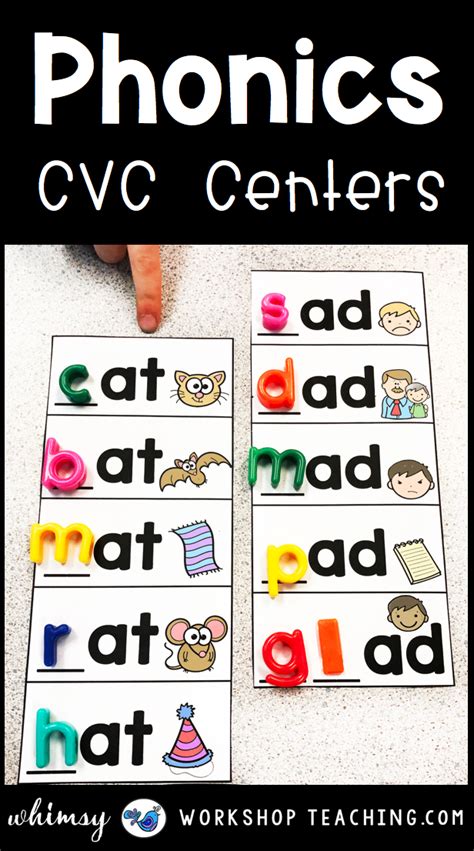 Cvc Words Phonics Centers For Kindergarten United Teaching Phonics Sentences For Kindergarten - Phonics Sentences For Kindergarten