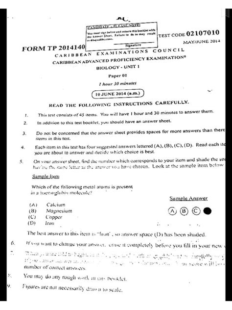Full Download Cxc Biology Past Papers Download 