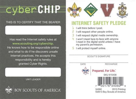 Cyber Chip Requirements Troop Leader Resources Cyber Chip 6th Grade - Cyber Chip 6th Grade