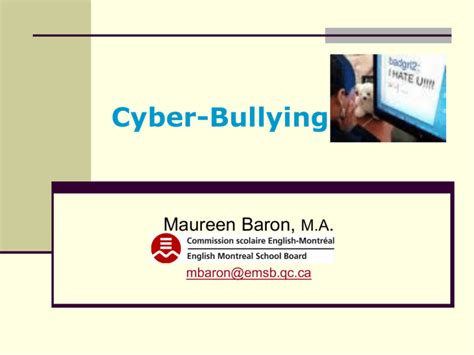 Read Online Cyber Bullying English Montreal School Board 