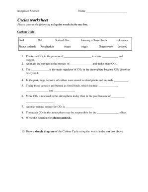 Cycleworksheet Docx Cycles Worksheet Please Answer The Cycles Worksheet Answers - Cycles Worksheet Answers