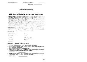Cyclonic Weather Systems Lab