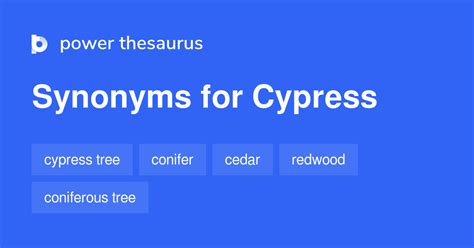 cypress synonym