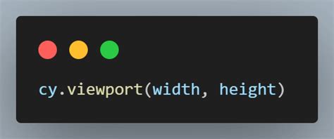cypress viewport command line