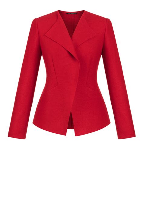 czerwony żakiet