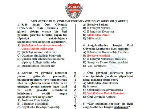 dönem özel güvenlik sınavı çıkmış sorular ve cevaplarına ulaşabilir PDF formatında indirebilirsiniz.