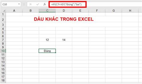dấu khác trong excel | Cch vit du khc trong Excel 2003