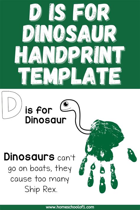 D Is For Dinosaur Handprint Letter D Printable D Is For Dinosaur Printable - D Is For Dinosaur Printable