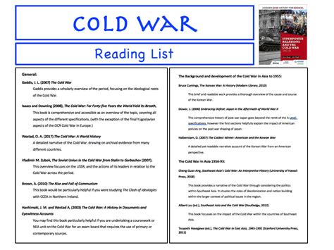 D Reading The Cold War Heats Up Answer Key