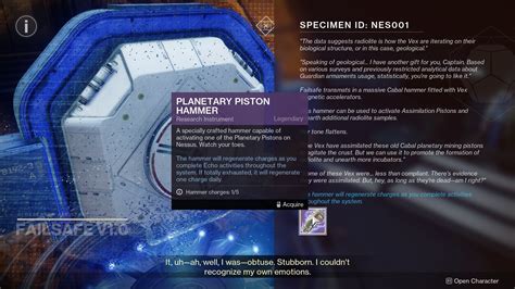 D2 Planetary Assimilation Pistons
