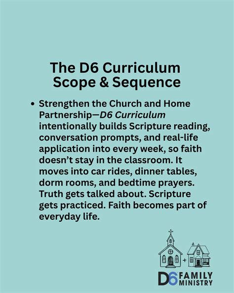 Read Online D6 Curriculum Scope Sequence 