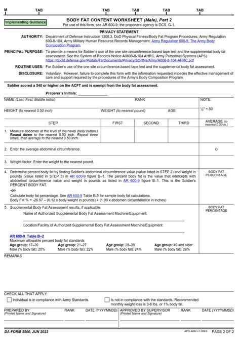 Da Form 5500