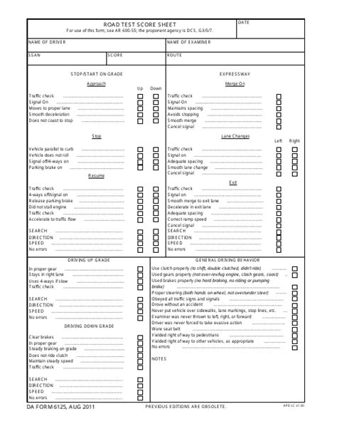 da form 6125 sample