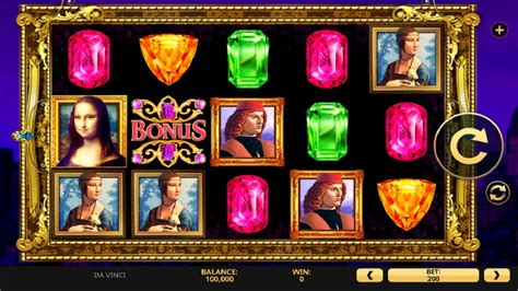 da vinci slot machine free tnpz belgium