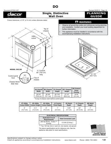 Full Download Dacor Do130 User Guide 