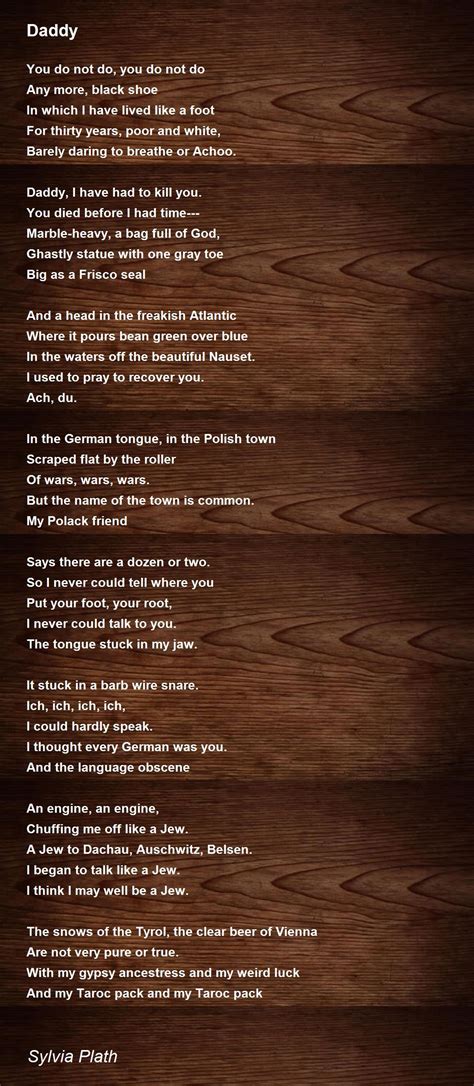 Daddy Poem Plath