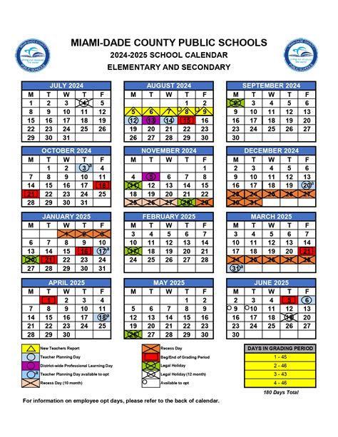 Dade County School Calendar