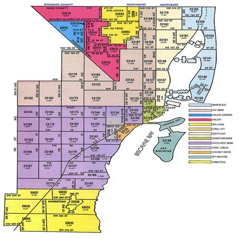 Dade County Zip Code Map